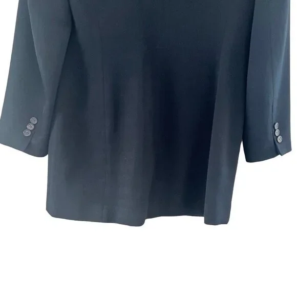 Ralph Lauren LRL Women's Black 100% Wool Blazer Size 6 Lined - Picture 7 of 15